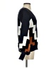 Fashion Nova 100% Acrylic Chevron-herringbone Blue Pullover Sweater Size XS - photo 4