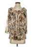 Sara Michelle Tan 3/4 Sleeve Blouse Size S - photo 1