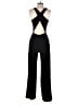 Crystal Sky Solid Black Jumpsuit Size S - photo 2