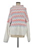 Pilcro by Anthropologie Chevron-herringbone Gray Orange Pullover Sweater Size M - photo 1