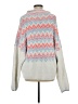 Pilcro by Anthropologie Chevron-herringbone Gray Orange Pullover Sweater Size M - photo 2