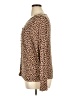 Lane Bryant Animal Print Brown Long Sleeve Blouse Size 14 - 16 Plus - photo 5