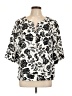 Assorted Brands Ivory Short Sleeve Blouse Size L - photo 1