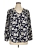Lane Bryant Blue Long Sleeve Blouse Size 14 - 16 Plus - photo 1