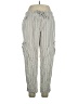 Happily Grey Stripes Gray Cargo Pants Size XL - photo 1
