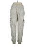 Happily Grey Stripes Gray Cargo Pants Size XL - photo 2
