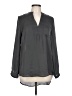 Sugarmint 100% Polyester Gray Long Sleeve Blouse Size L - photo 1