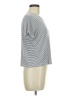 Assorted Brands Stripes Silver Short Sleeve T-Shirt Size M - photo 4