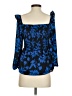 Sam Edelman 100% Polyester Blue 3/4 Sleeve Blouse Size S - photo 2