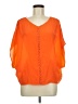 Aryn K. Orange 3/4 Sleeve Blouse Size M - photo 1