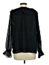 Ann Taylor LOFT Black Long Sleeve Blouse Size M - photo 2