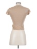 Bisou Bisou Tan Short Sleeve Top Size S - photo 2