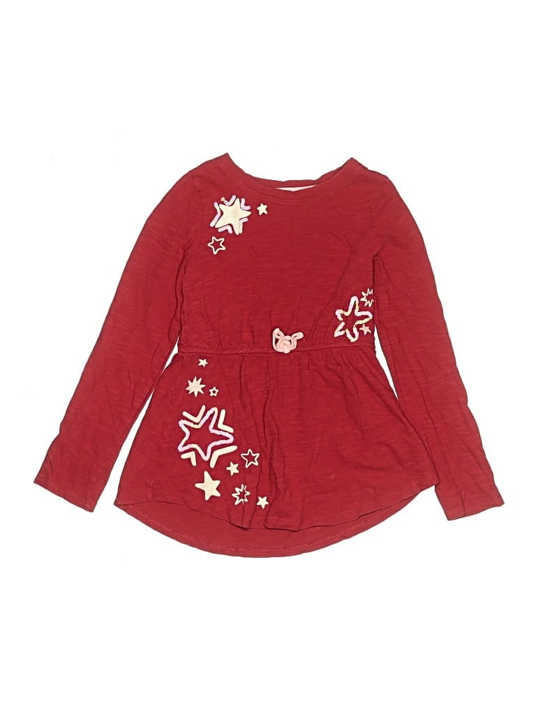 Pre-owned Lands' End Kids'  Dress In Burgundy