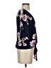 LUQ 100% Rayon Blue Short Sleeve Blouse Size S - photo 4