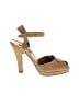 Ralph Lauren Collection Tan Gold Sandals Size 9 1/2 - photo 1