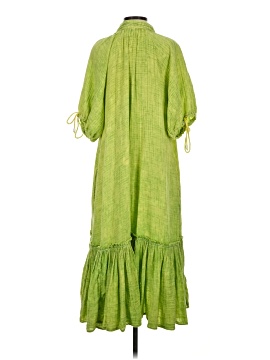 green emerald velvet dress Green Linen Dress with Pockets – REINE Maxi| notPERFECTLINEN – not PERFECT  LINEN main image 1
