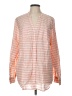 Lane Bryant Stripes Orange Long Sleeve Blouse Size L (estimated) - photo 1