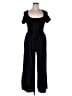 Unbranded 100% Polyester Solid Black Jumpsuit Size 0X - photo 1