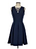 Assorted Brands Solid Blue Cocktail Dress Size XS - photo 1