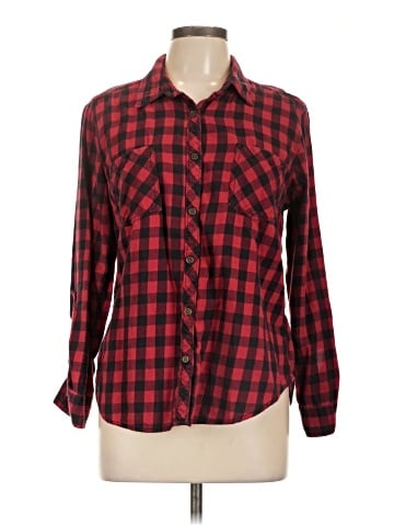 Faded Glory Long Sleeve Button-Down Shirt (view 1)