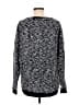 Lucky Lotus Tweed Black Pullover Sweater Size M - photo 2