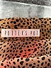 Potter's Pot 100% Polyester Animal Print Brown Long Sleeve Blouse Size L - photo 7