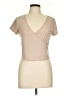 Blue Rain Tan Short Sleeve Top Size L - photo 1