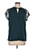 Worthington Teal Short Sleeve Blouse Size L - photo 1