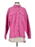 BDG Houndstooth Pink Long Sleeve Button-Down Shirt Size XS - photo 1