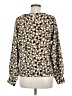 MELLODAY Gold Long Sleeve Blouse Size M - photo 2