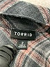 Torrid 100% Cotton Plaid Gray Long Sleeve Button-Down Shirt Size 2X Plus (2) - photo 4