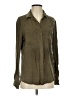 Buttons 100% Lyocell Green Long Sleeve Blouse Size S - photo 1
