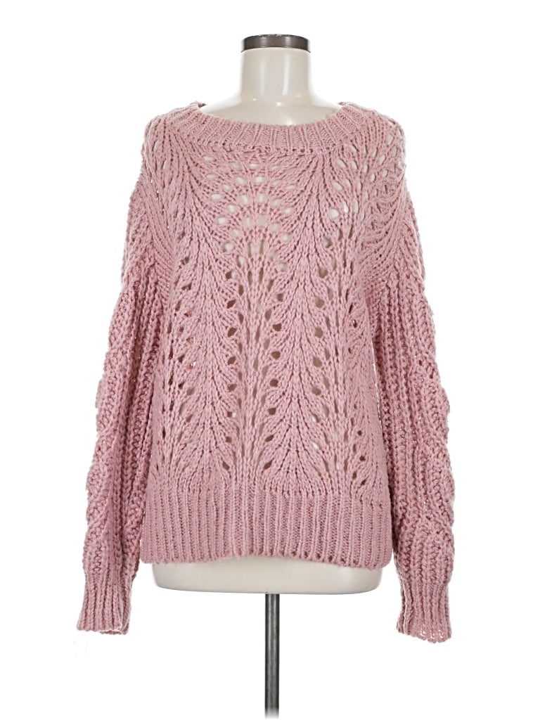 Pre-owned Bishop + Young Pullover Sweater In Pink