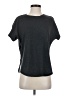 Josie Natori Gray Short Sleeve Top Size S - photo 1