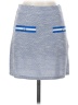 Aqua Chevron-herringbone Blue Casual Skirt Size S - photo 1