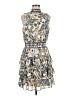 MSK 100% Polyester Paisley Blue Cocktail Dress Size M - photo 1
