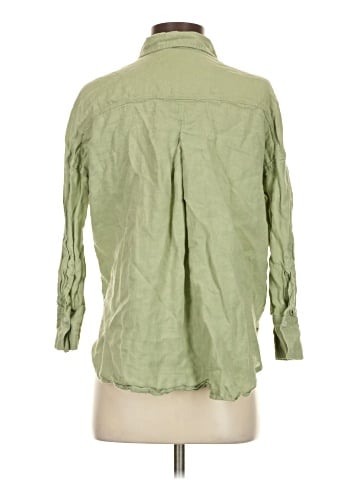 Zara 3/4 Sleeve Button-Down Shirt (view 2)