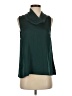 Vince Camuto 100% Polyester Green Sleeveless Blouse Size S - photo 1