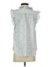 Dylan 100% Cotton Blue Sleeveless Blouse Size S - photo 2