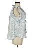 Dylan 100% Cotton Blue Sleeveless Blouse Size S - photo 4