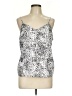 Nine West 100% Polyester Silver White Sleeveless Top Size L - photo 1