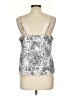 Nine West 100% Polyester Silver White Sleeveless Top Size L - photo 2