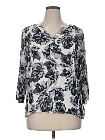 Monday Fun 3/4 Sleeve Blouse (view 1)