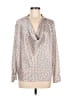 Zara 100% Polyester Ivory Long Sleeve Blouse Size M - photo 1