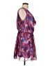 Snap 100% Polyester Paisley Purple Cocktail Dress Size L - photo 4