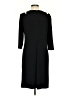 Connected Apparel Solid Black Casual Dress Size 12 - photo 2