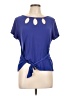 Perceptions Blue Short Sleeve Top Size 12 (petite) - photo 1