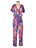Lulus 100% Rayon Tropical Pink Jumpsuit Size S - photo 1