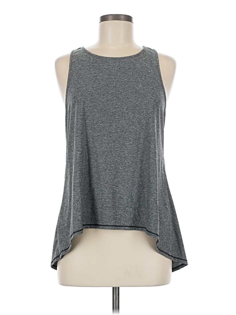 Pre-owned Yogalicious Sleeveless T-shirt In Gray