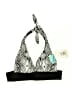 Bikini Bay Print Black Swimsuit Top Size 6 - photo 1